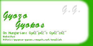 gyozo gyopos business card
